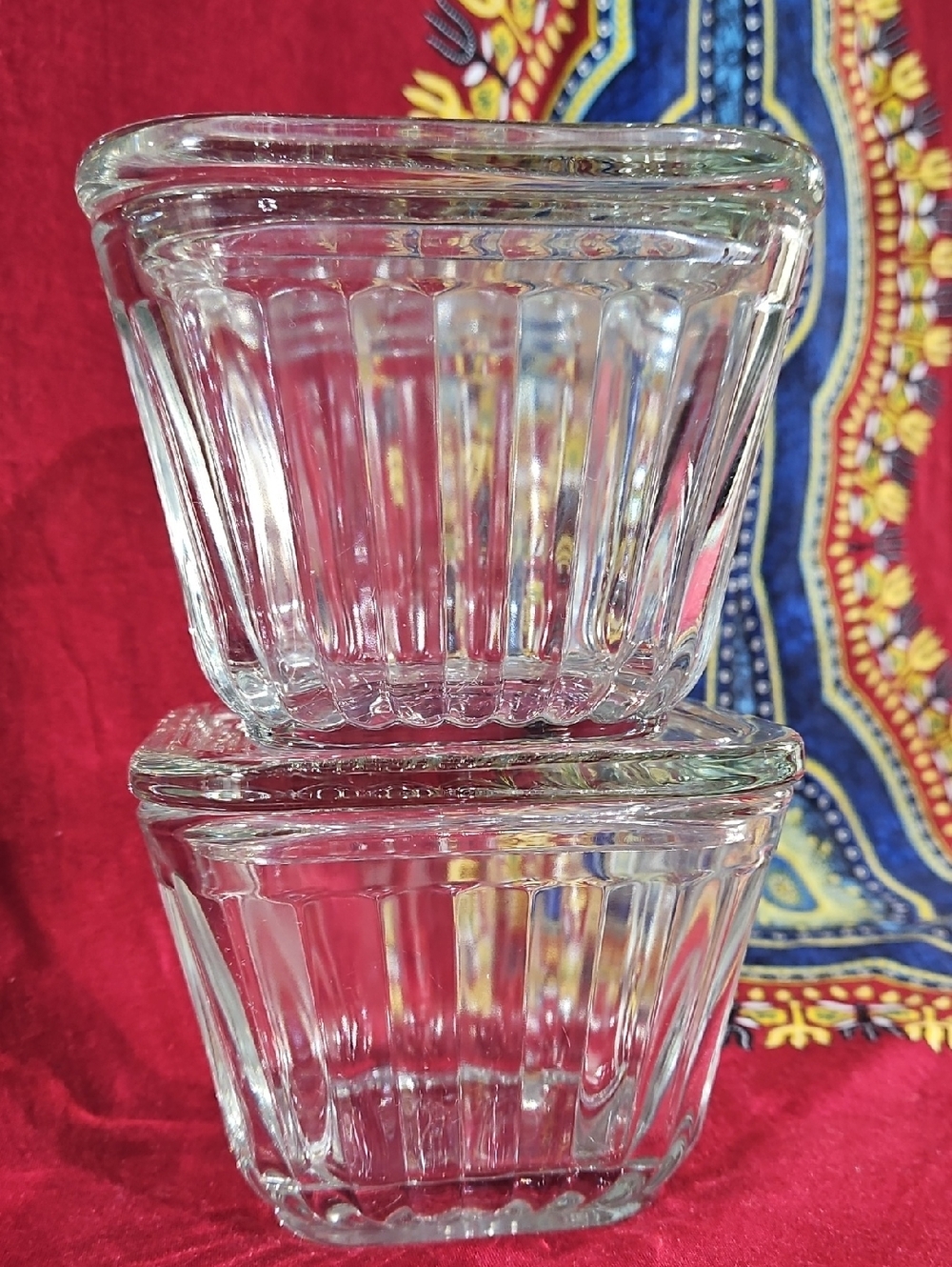 Anchor Hocking Clear Glass Ribbed Refrigerator Storage Containers, Reproductions